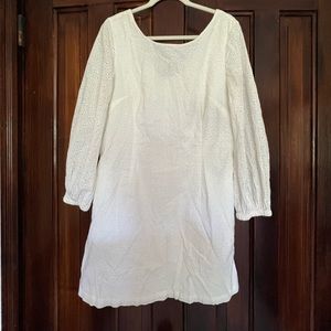Eyelet White mini dress